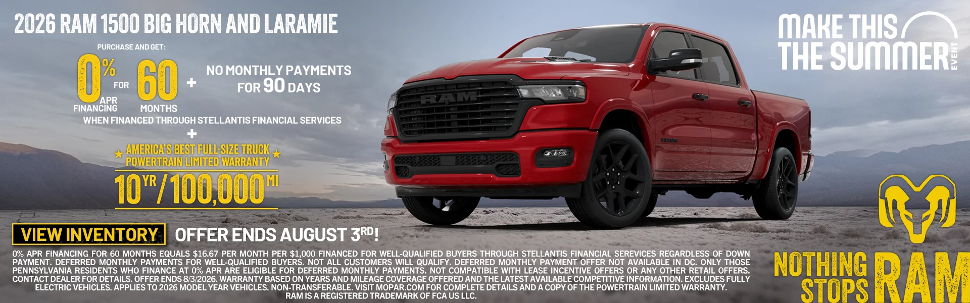2026 RAM 1500 Big Horn & Laramie